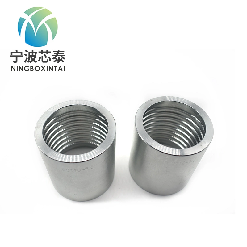 2021 High Pressure Hydraulic Pipe Hose Ferrule Fittings Crimp Stainless / Carbon Steel 00110