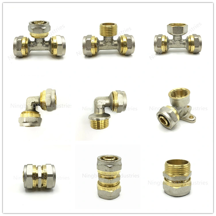 Brass Elbow Plumbing Fitting Male Female Thread Pex Pipe Fitting 90 Degree Elbow for Pex Al Pex Pipe Underfloor Heating Pipe