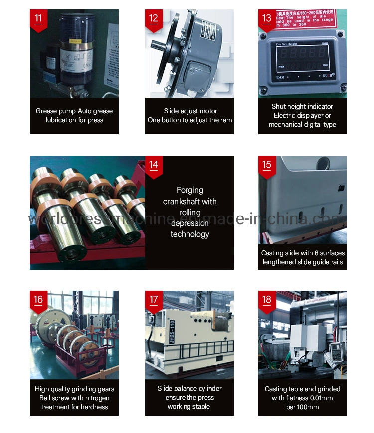 Patch Fittings Punching Power Press with Pneumatic Clutch