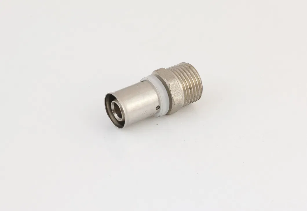 High Quality Fitting Brass Press Pex Pipe Fitting Striaight Male Connector