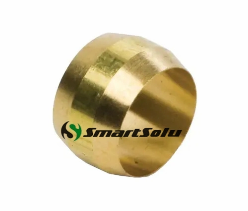 SAE Standard Brass Compression Tube Nut Brass Compression Fitting Pneumatic