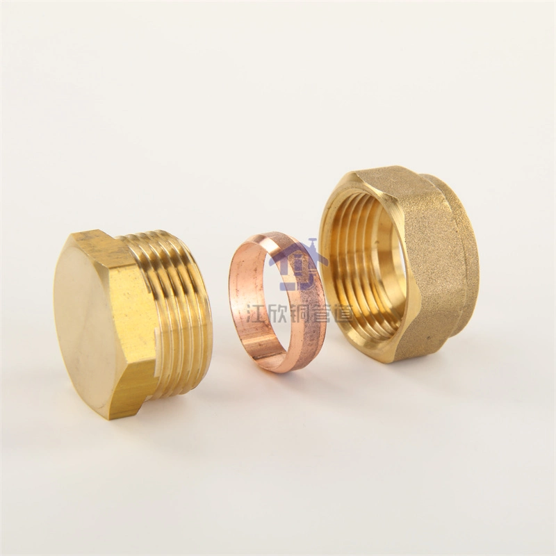 Brass Compression Tee Coupling Copper