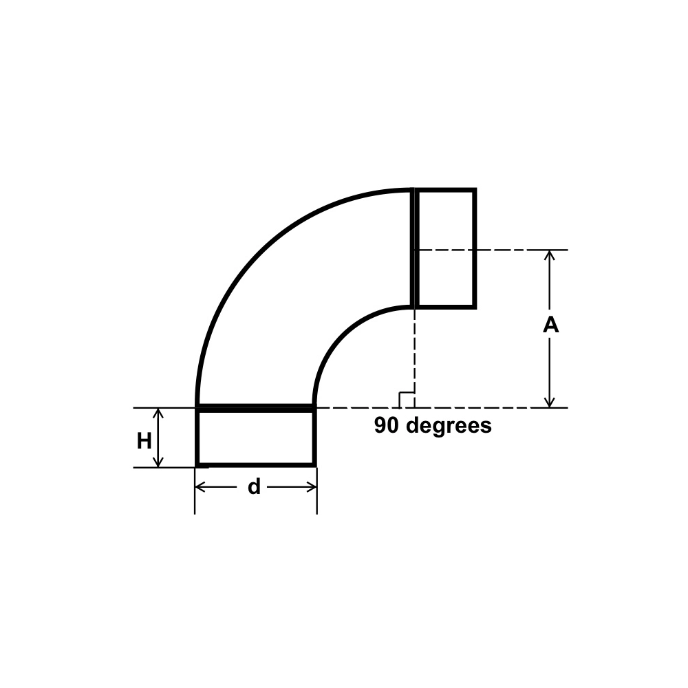 Safe Edge Industrial Pressed Fitting Elbow Bend