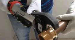 Bronze Fxp &quot;M&quot; Profile Press Elbow Fitting with Flange