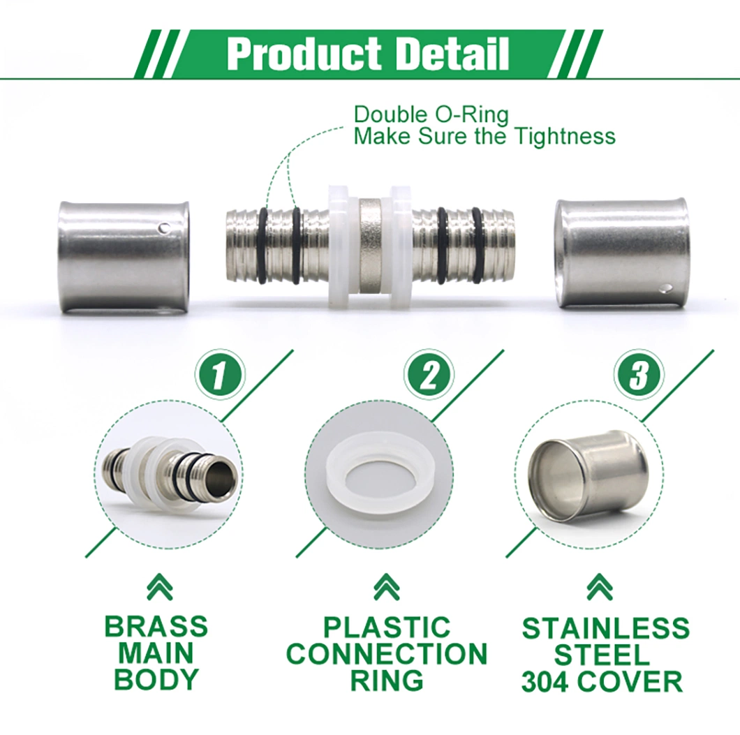 Ifan Wholesale Pex Al Pex Pipe Fittings Plumbing Brass Gas Press Fittings