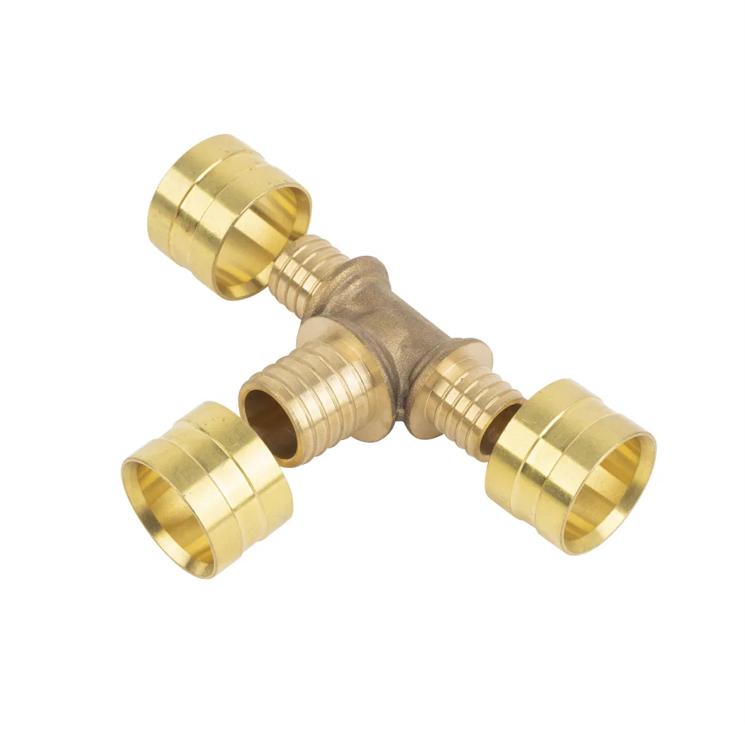 Brass Press Sliding Fitting Nut Fitting Pex Ring