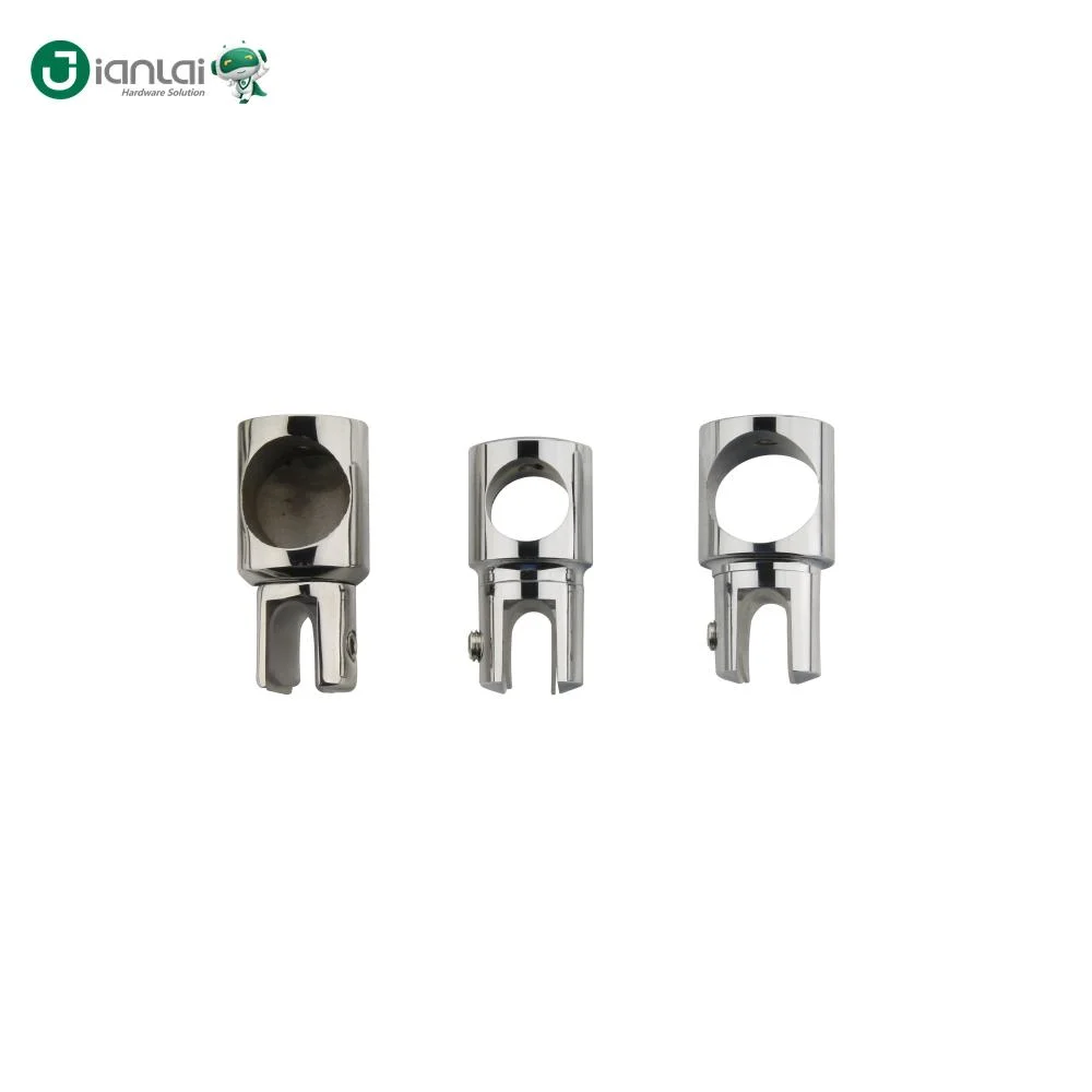 Stainless Steel Shower Door Accessories Pipe Connector Bathroom Glass Fittings