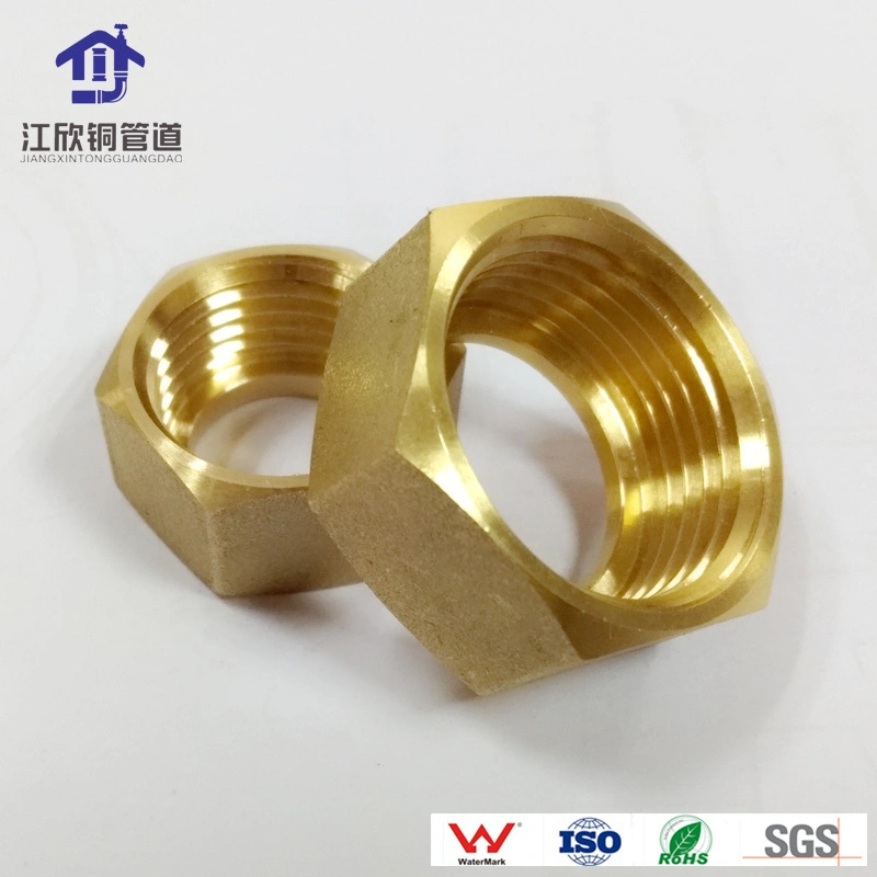 Brass Flange Lock Nut / Cap /Stop End Pipe Fitting