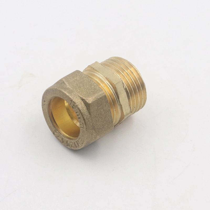 En1254-2 15mm Pipe Connector Plbuming Brass Compression Fitting