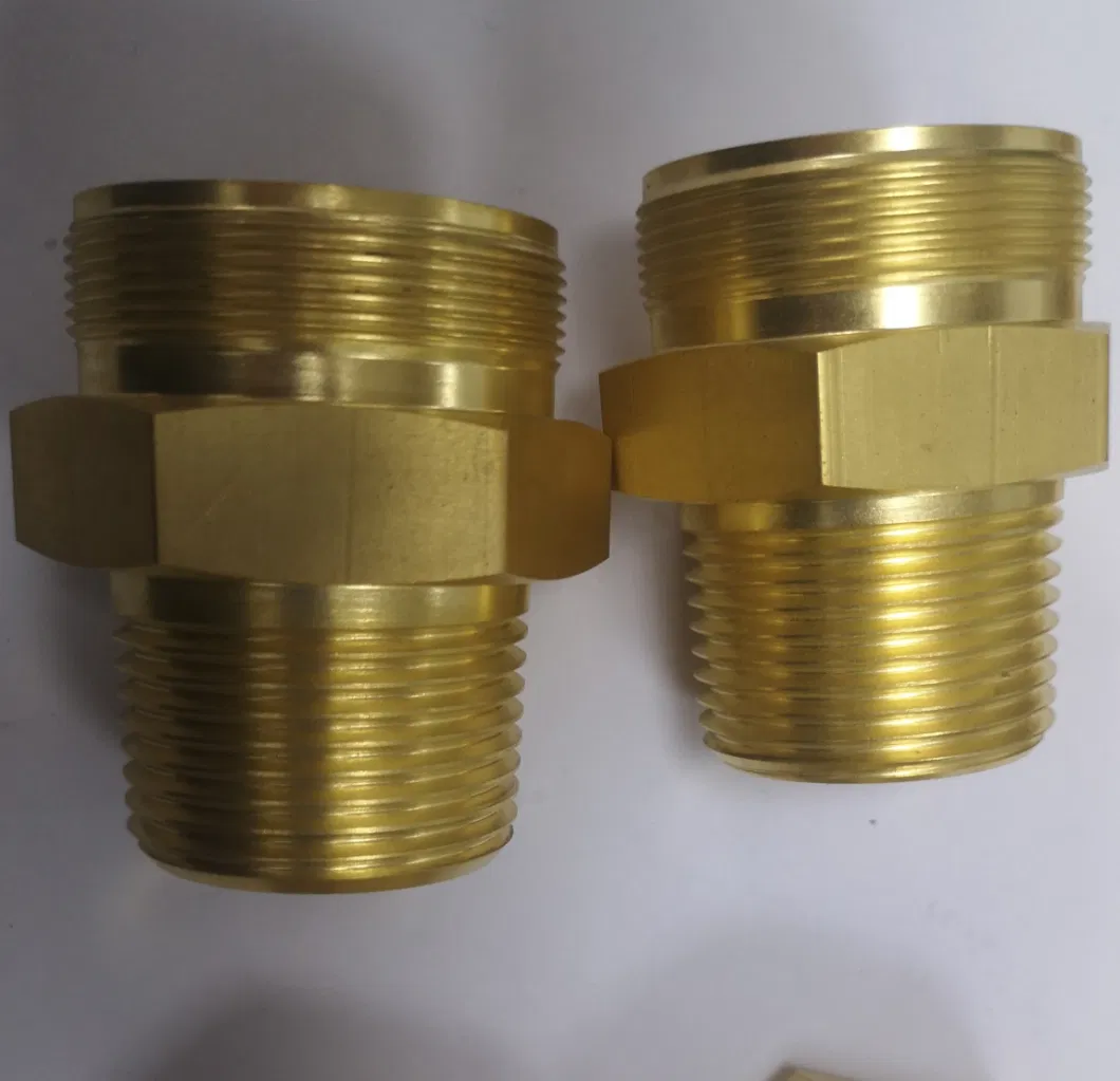 NPT Thread Swagelok Standard Brass Tube Fittings for Double Ferrule