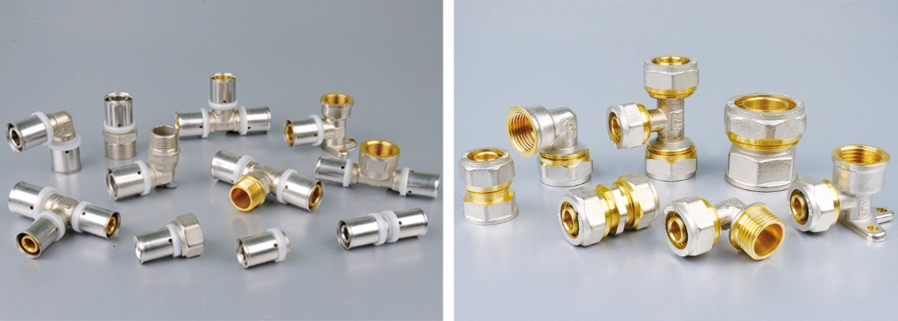 Competitive Price ASME Standard Male Female Center Slide Tee Brass Fittings