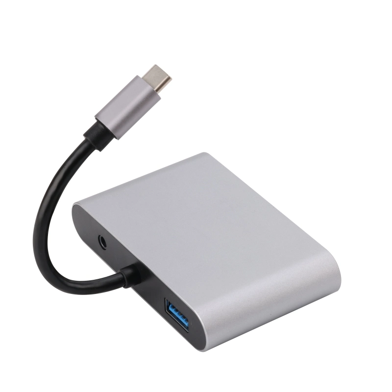 USB C to HDMI+VGA+Pd+USB3.0+Audio Hub