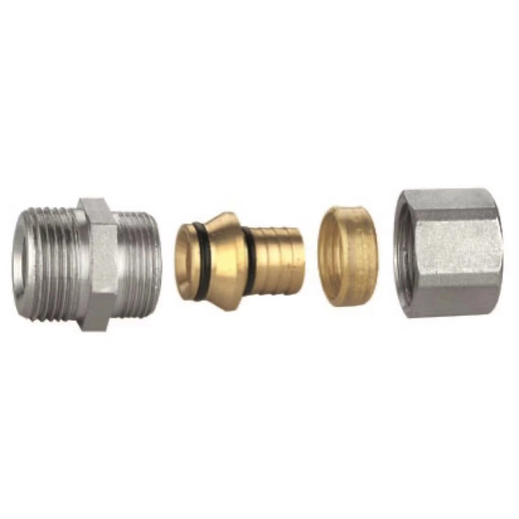 OEM Wall-Plated Elbow Press Female Pipe Fittings Brass Fitting for Hardware