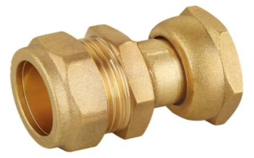 Brass Compression Straight Coupling Fitting for Copper Pipe