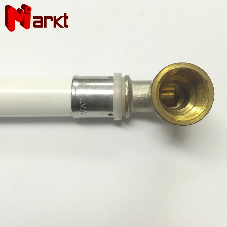 Brass Press Fittings Female Elbow for Pex Al Pex Pipe