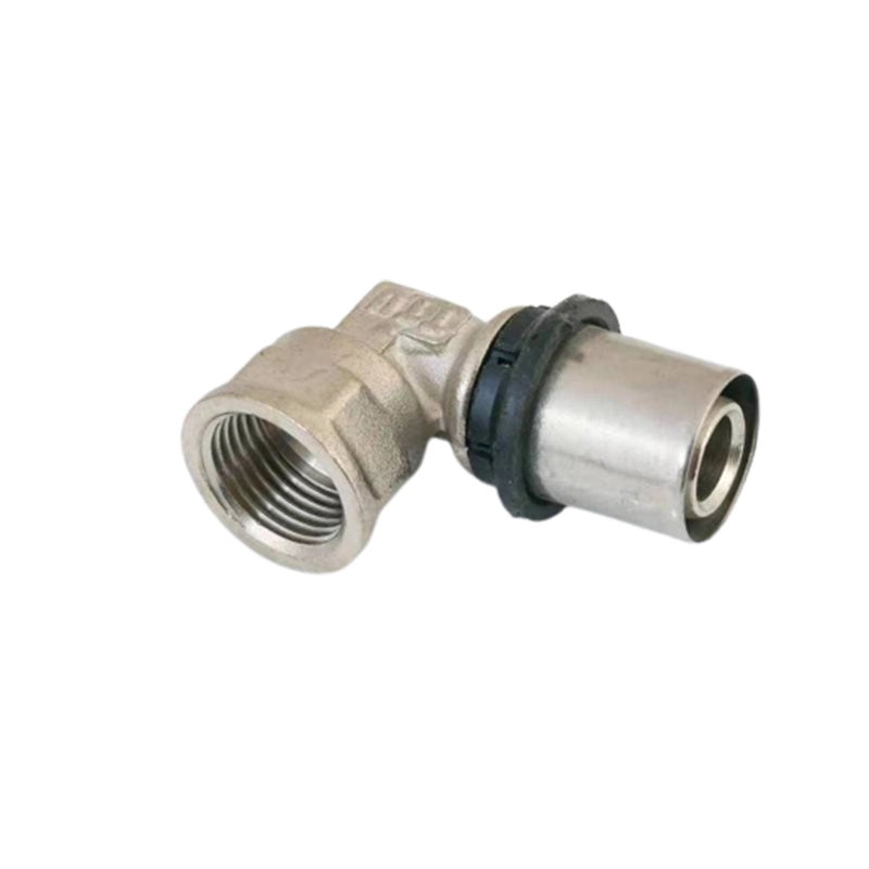 OEM High Quality Brass Press Multijaw Th Type Fitting Nickel Coupling for Water System Fitting for Pex-Al-Pex Pipe Female Elbow Factory Direct