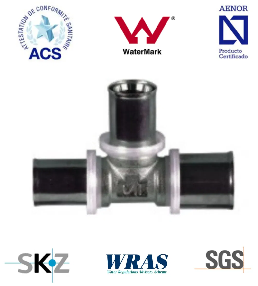 Brass Press Fittings/Equal Elbow/Pipe Fitting/Plumbing Fitting/Water Pipe/Copper Fitting/Pipe Coupling/Sanitary Fitting with Cstb/Acs/CE/Watermark/Wras