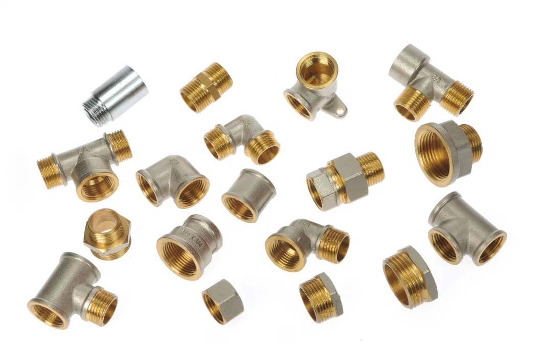 Asb Ready to Ship SS316L Brass High Pressure Sanitary Fittings 10mm Four Way Double Ferrule Union Joint