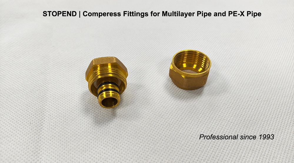 Copper Compression Fittings Stopend for Pex-a Pipes