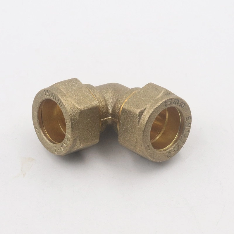 En1254-2 15mm Pipe Connector Plbuming Brass Compression Fitting