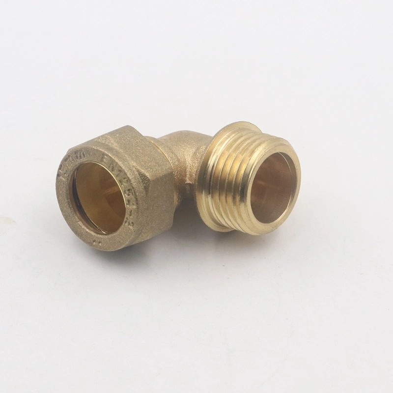 En1254-2 15mm Pipe Connector Plbuming Brass Compression Fitting