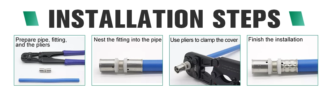 Ifan Underfloor Heating Multilayer Pex Pipe Fitting Brass Press Fittings