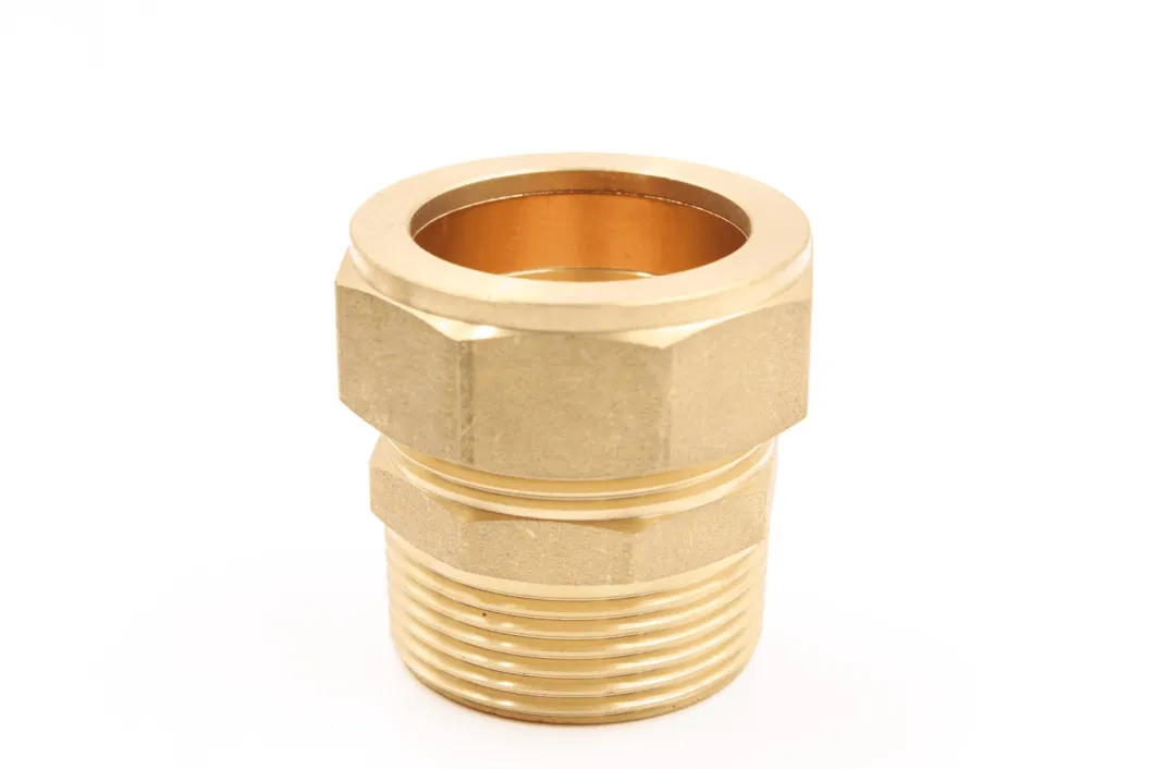 High-Quality Brass Compression Coupling Elbow Tee for Water Heating