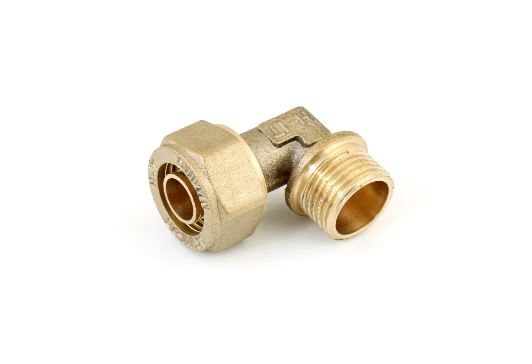 Wall Plated Female Elbow Brass Pex Fitting