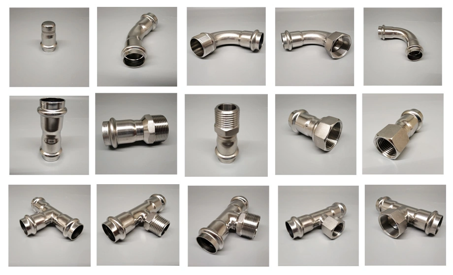 90 Degree Press-Fit Elbow Stainless Steel Pipe Fittings