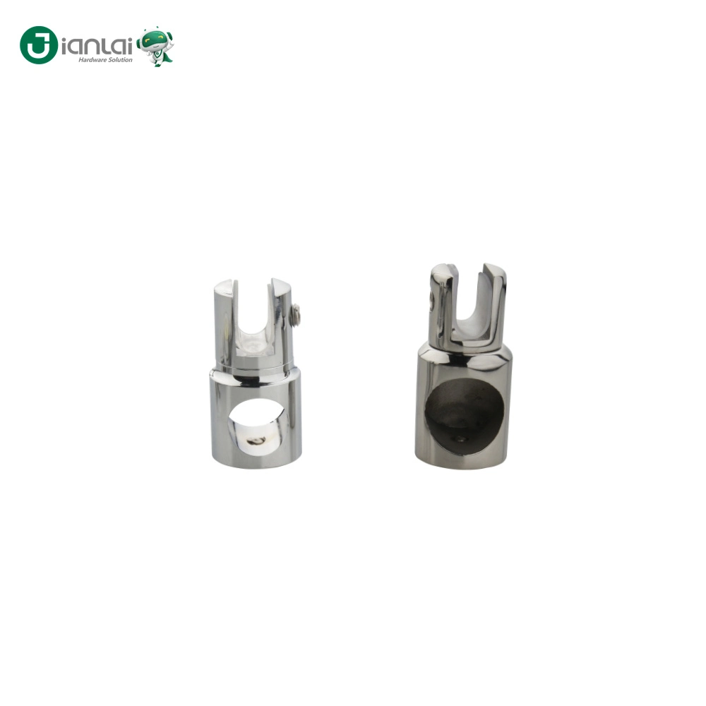 Stainless Steel Shower Door Accessories Pipe Connector Bathroom Glass Fittings