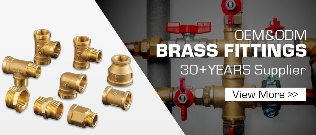 Ifan Brass Plumbing Fittings Brass 20-63mm Elbow Tee Pex Brass Fittings