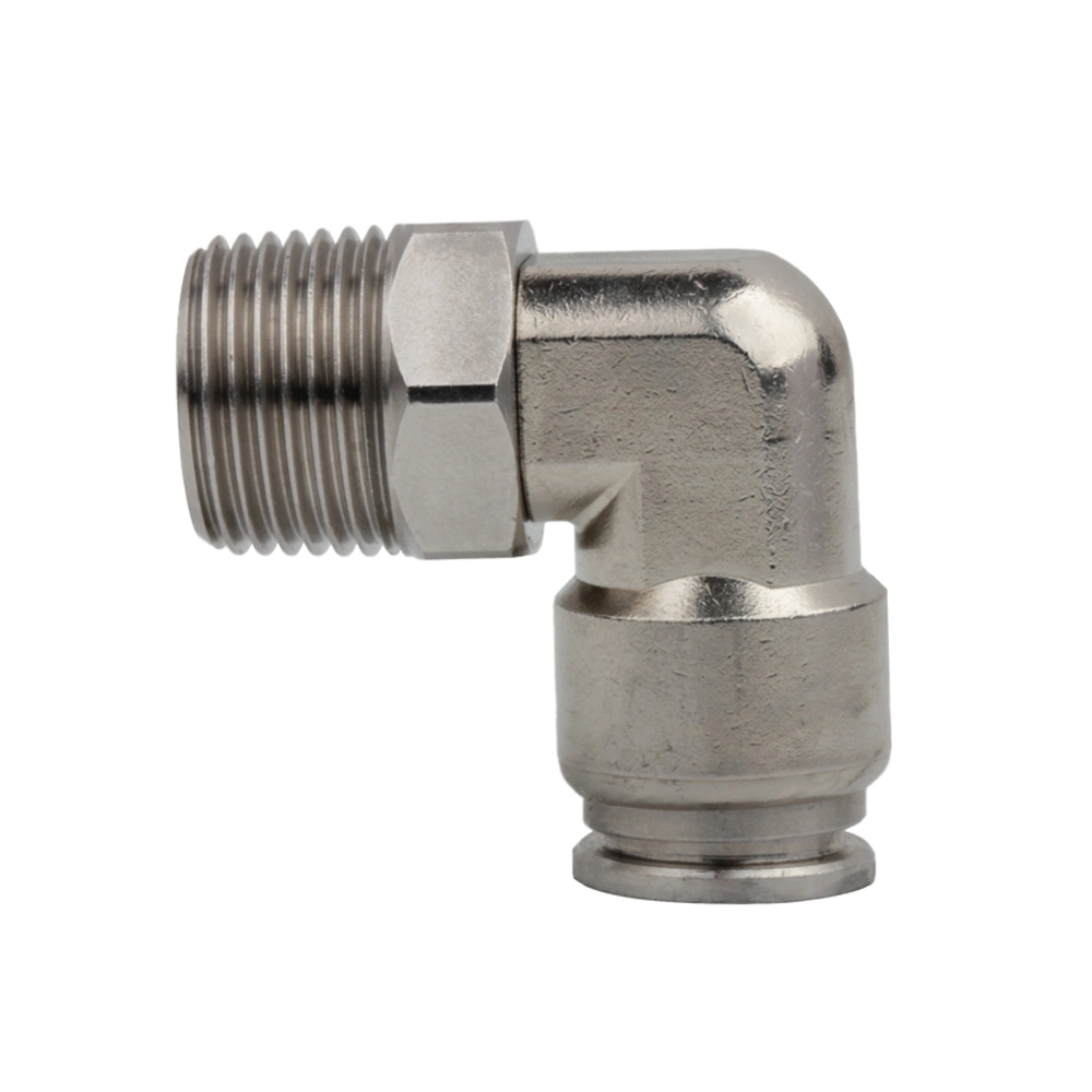 Male Type Food Grade Sspl8-NPT3/8&prime;&prime; 316 Stainless Steel Pneumatic Press Tube Fittings