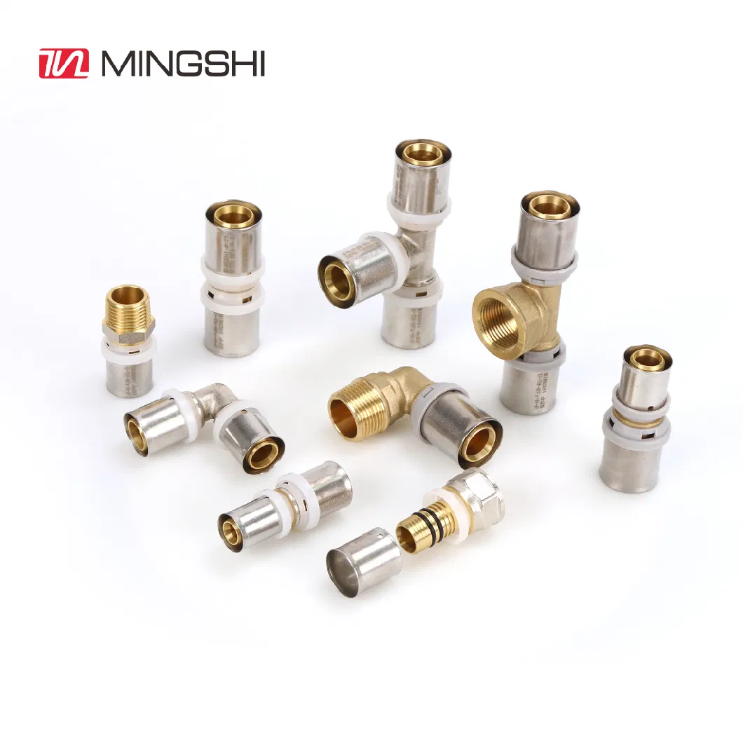 Mingshi Supply High Quality Brass M Type Press Fitting Female Straight for Water System with International Certificates