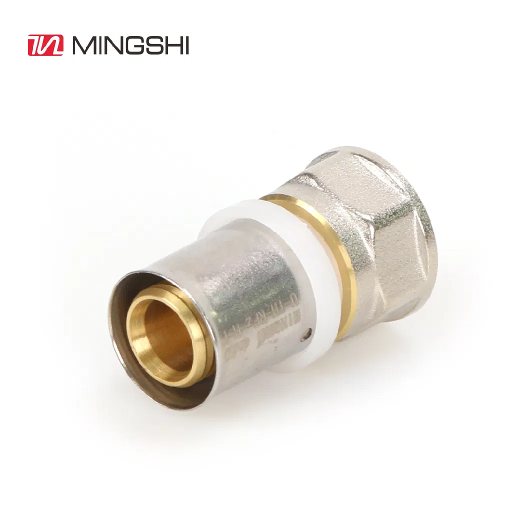 Mingshi Supply High Quality Brass M Type Press Fitting Female Straight for Water System with International Certificates