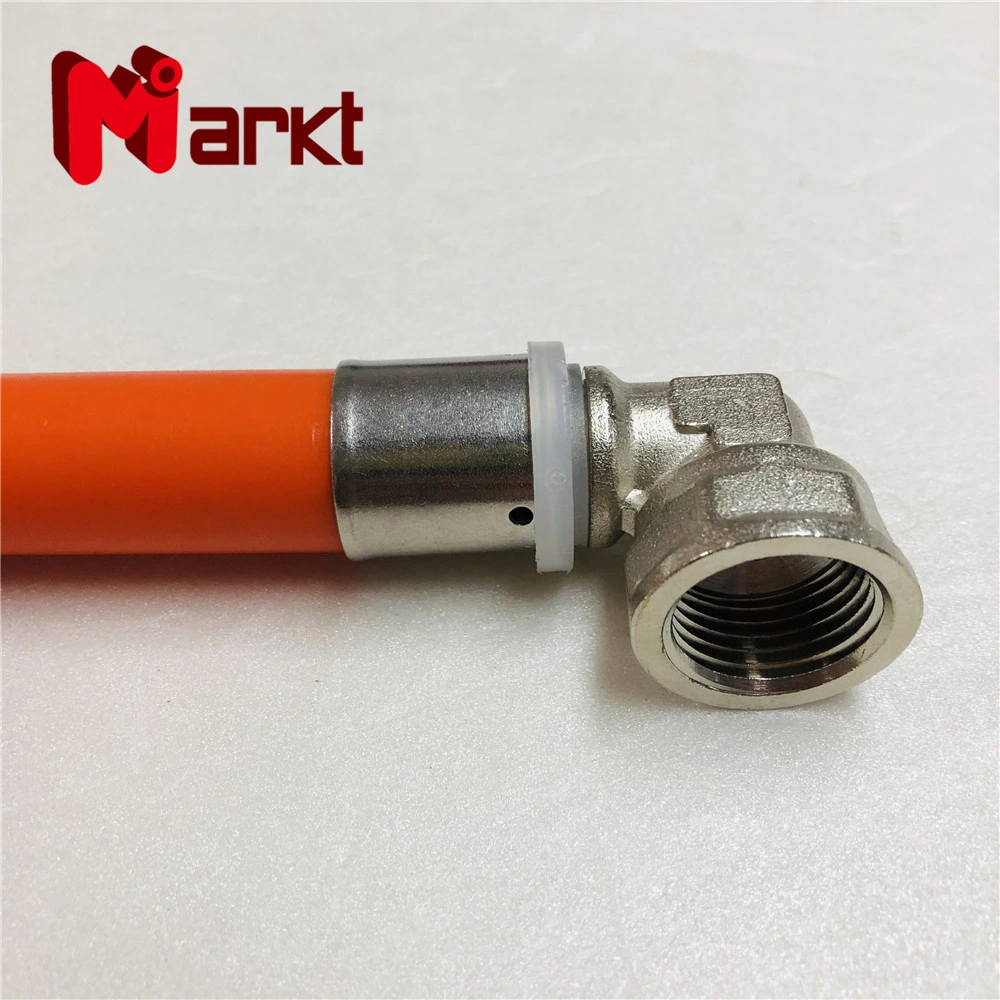 Brass Press Fittings Female Elbow for Pex Al Pex Pipe