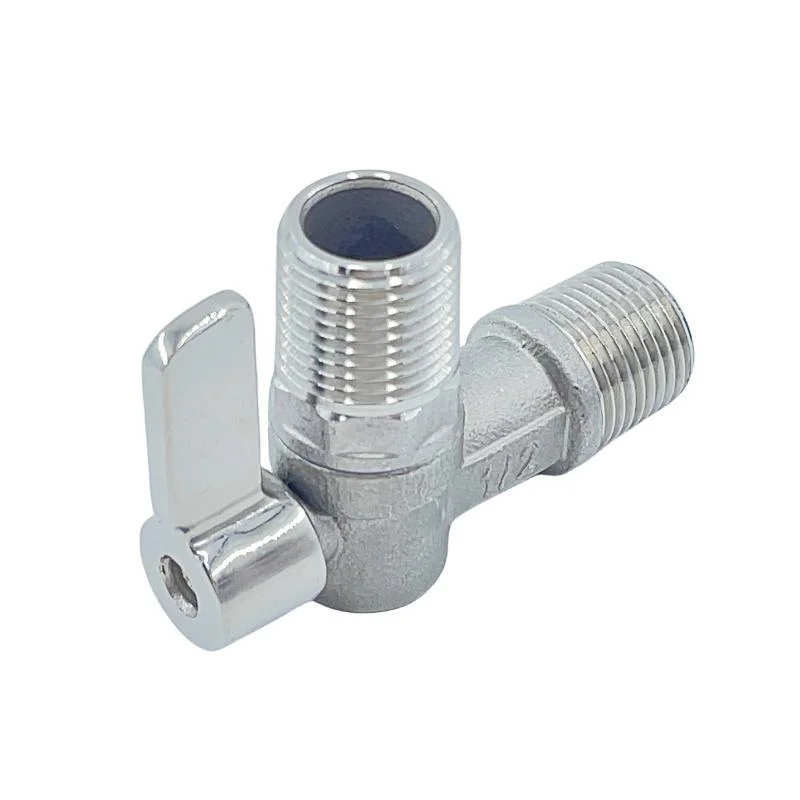 Stainless Steel Handle Angle Water Meter Stainless Steel Ball Valve