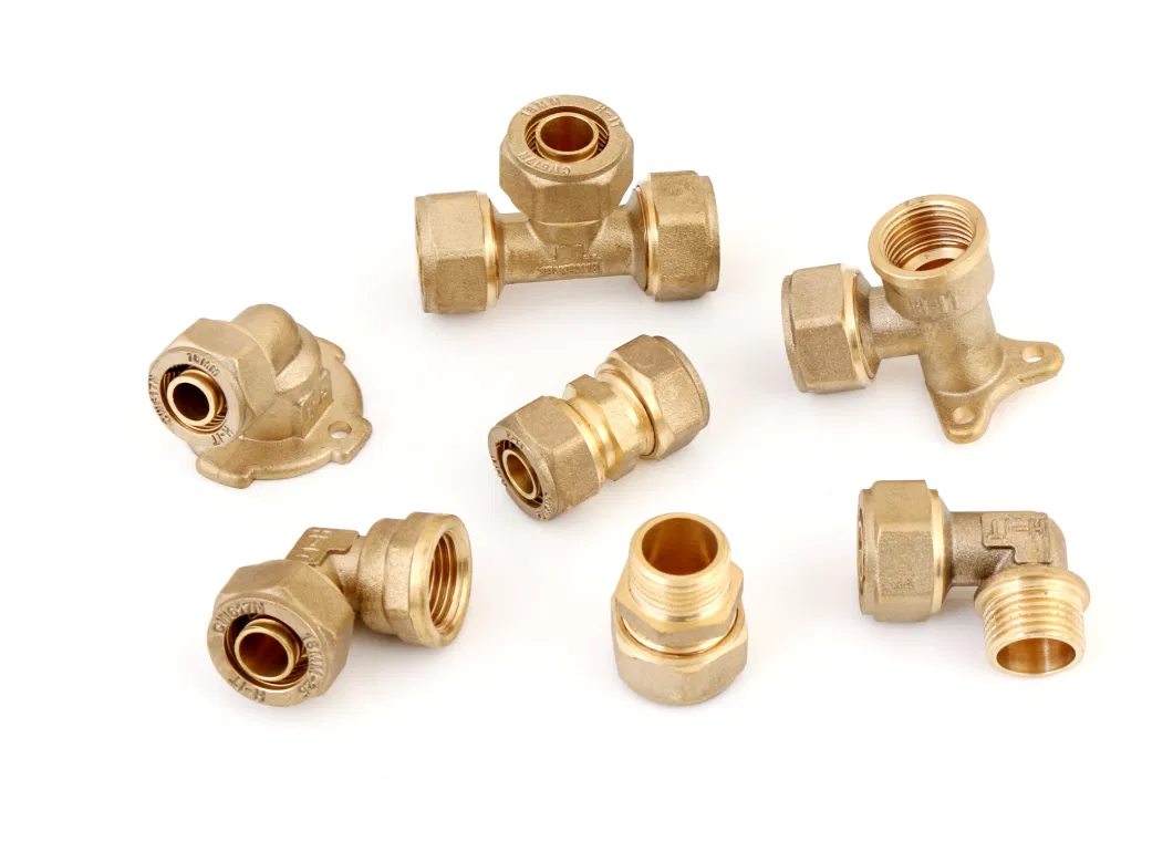 Wall Plated Female Elbow Brass Pex Fitting