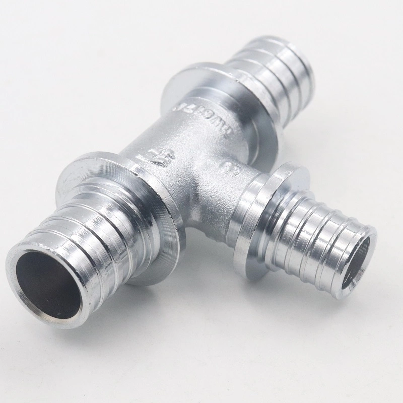 16mm Tee Brass Plumbing Fittings Pex Pipe Fittings