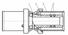 Gas Press Fittings Male Straight U&Th&Multijaw for Polyethylene Pipe