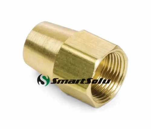 SAE Standard Brass Compression Tube Nut Brass Compression Fitting Pneumatic