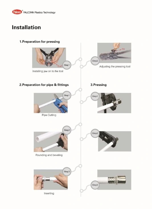 Press Fitting for Multilayer and Pex Pipe