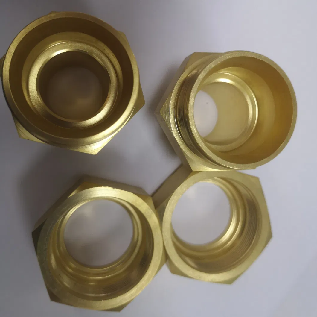 NPT Thread Swagelok Standard Brass Tube Fittings for Double Ferrule