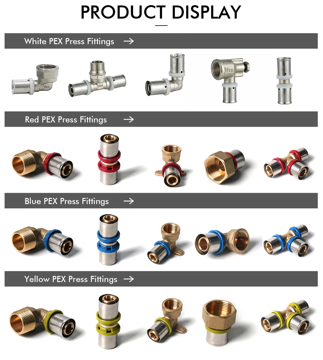 Ifan 16mm-32mm Free Sample Copper Fittings Pn16 Press Fitting Pex