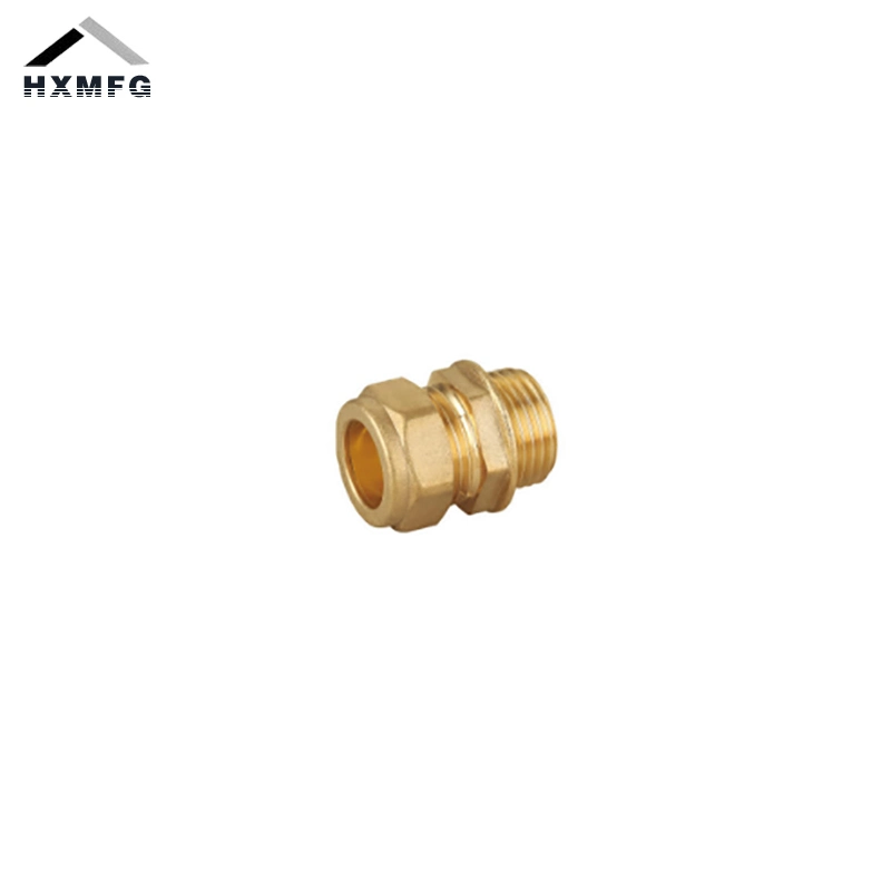 Wras Approved Brass Compression Fitting Parallel Thread Male Coupling