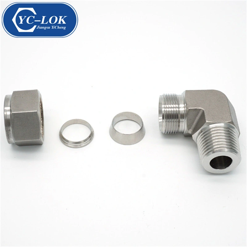 Yc-Lok China Wholesale Premium Oil and Gas Pipe Fitting Union Straight Press Hydraulic Tube Fittings