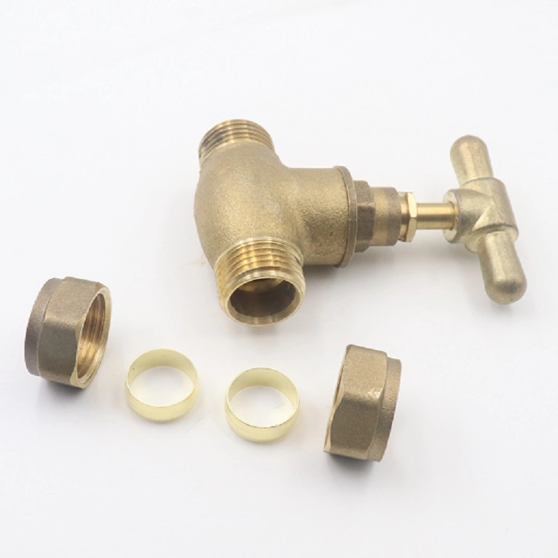 En1254-2 15mm Pipe Connector Plbuming Brass Compression Fitting