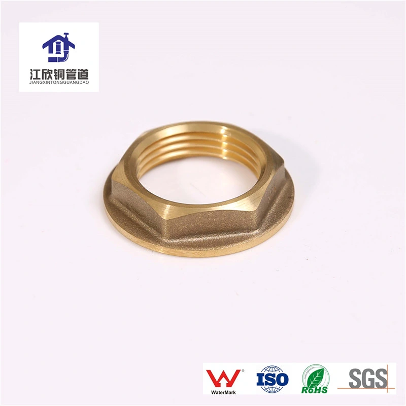 Brass Back Nut/ Nipple/Flange Lock Nut/ Male Thread Plumbing Watermark Approved Fitting