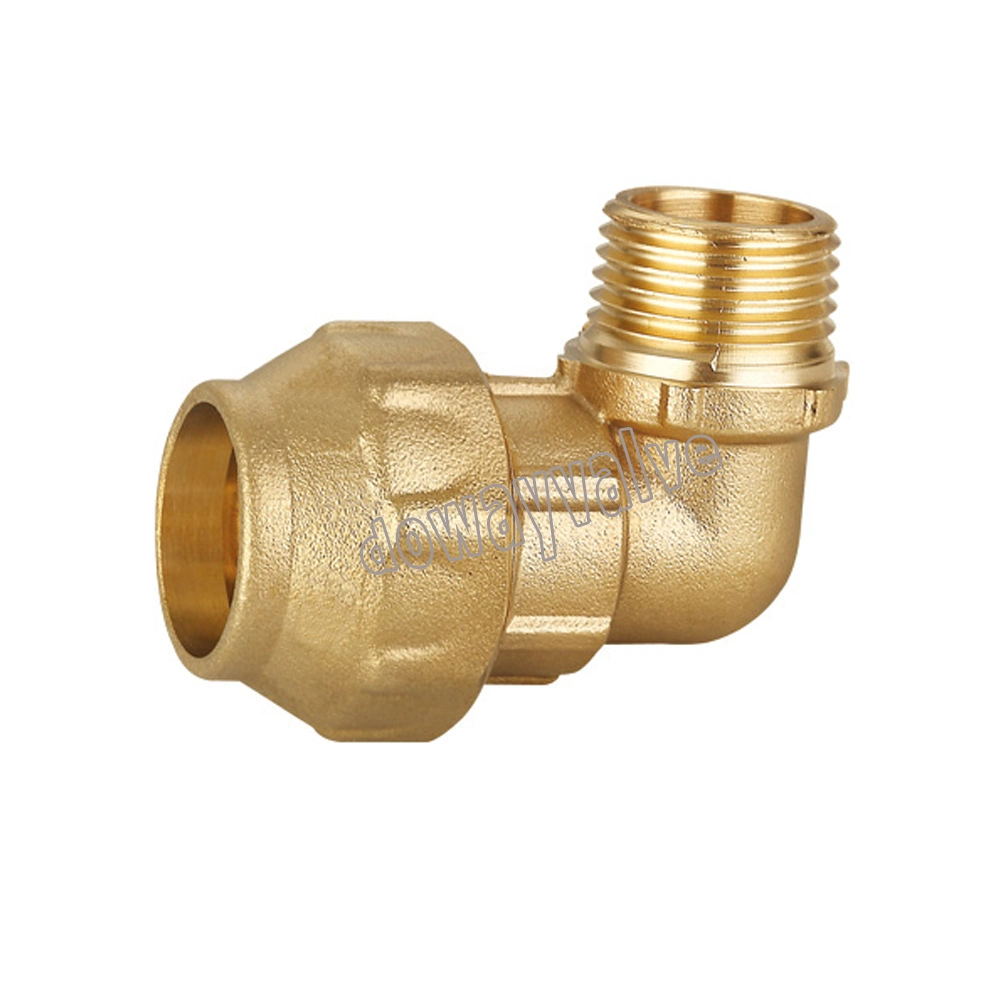 M X C Elbow Brass Compression Fitting for PE Pipe