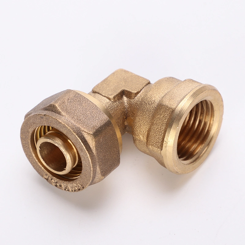 Brass Compression Female Thread Coupling Fitting for Copper Pipe