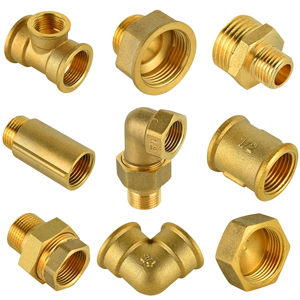 Factory Direct Brass Compression Male Straight Connectors Thread Coupling Fitting for Copper Pipe High Quality Lowest Price